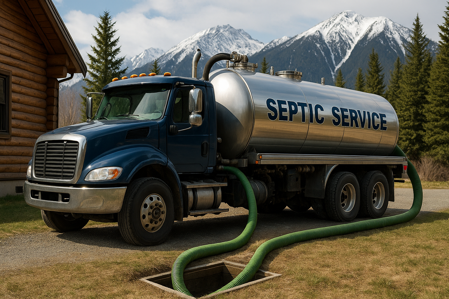 Septic system service in hard Alaskan areas