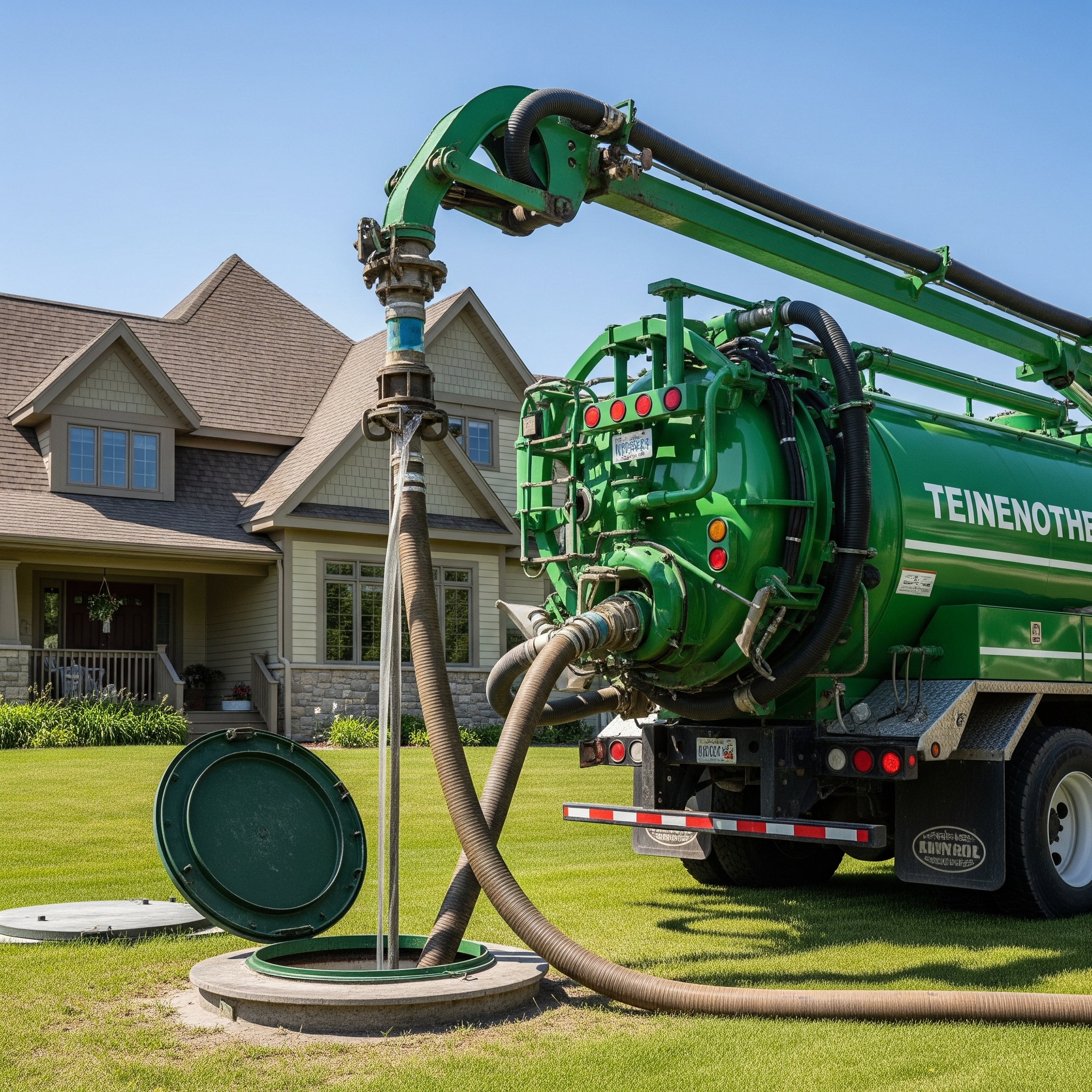 Septic system service in Minnesota, with lake or forest view