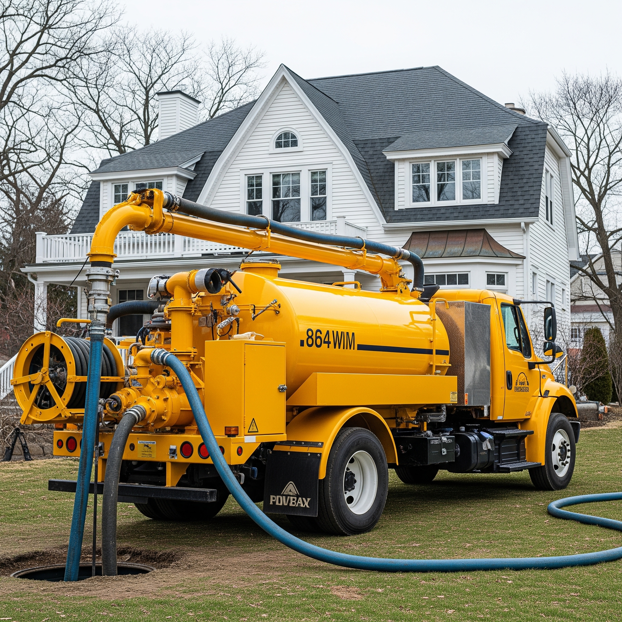 Septic system service in New York, with diverse landscape view