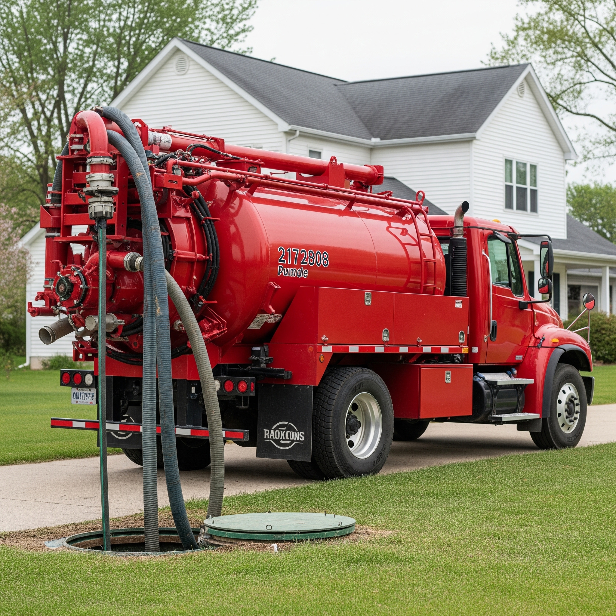 Septic system service in Ohio, with farmland or wooded view